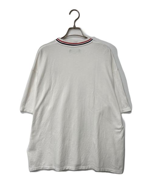 FRED PERRY（フレッドペリー）FRED PERRY (フレッドペリー) ロゴ刺繍鹿の子カットソー ホワイト サイズ:Ｍの古着・服飾アイテム