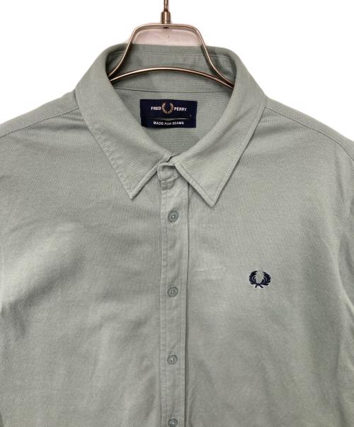 FRED PERRY（フレッドペリー）FRED PERRY (フレッドペリー) BEAMS (ビームス) ポロシャツ グリーン サイズ:Lの古着・服飾アイテム
