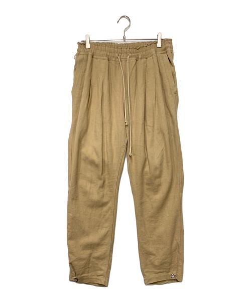 hobo（ホボ）hobo (ホボ) ARTISAN EASY PANTS LINEN COTTON TWILL HAND DYED ベージュ サイズ:Mの古着・服飾アイテム