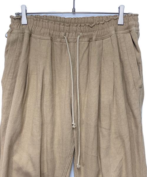 hobo（ホボ）hobo (ホボ) ARTISAN EASY PANTS LINEN COTTON TWILL HAND DYED ベージュ サイズ:Mの古着・服飾アイテム