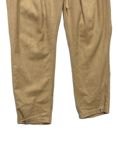 hobo（ホボ）hobo (ホボ) ARTISAN EASY PANTS LINEN COTTON TWILL HAND DYED ベージュ サイズ:Mの古着・服飾アイテム