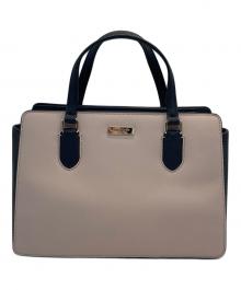Kate Spade（ケイトスペード）の古着「2WAYショルダーバッグ」｜ピンクベージュ×ブラック