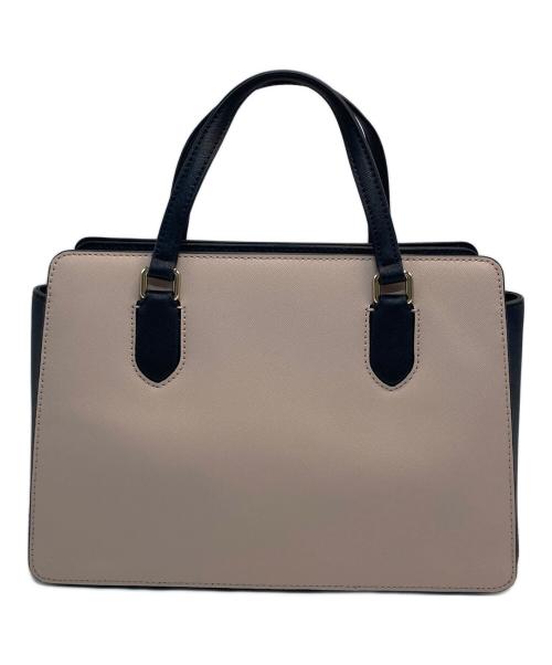 Kate Spade（ケイトスペード）Kate Spade (ケイトスペード) 2WAYショルダーバッグ ピンクベージュ×ブラックの古着・服飾アイテム