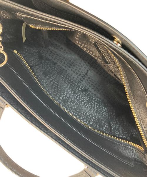 Kate Spade（ケイトスペード）Kate Spade (ケイトスペード) 2WAYショルダーバッグ ピンクベージュ×ブラックの古着・服飾アイテム