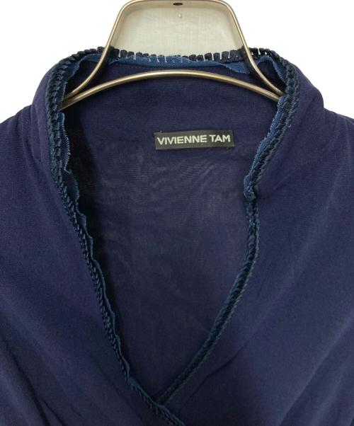VIVIENNE TAM（ヴィヴィアンタム）VIVIENNE TAM (ヴィヴィアンタム) ブラウス パープルの古着・服飾アイテム
