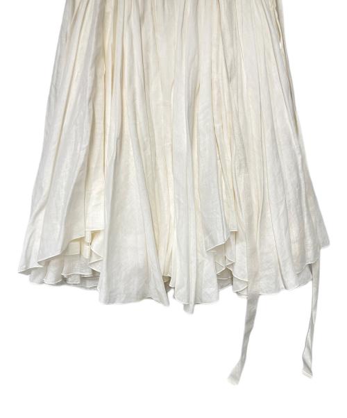 FOXEY（フォクシー）FOXEY (フォクシー) リネン チュールスカート ホワイト サイズ:38の古着・服飾アイテム