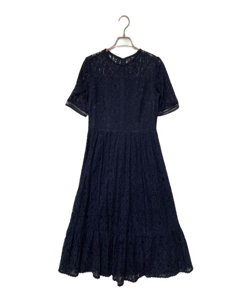 CELFORD（セルフォード）CELFORD (セルフォード) ラッセルレースワンピース ネイビー サイズ:36の古着・服飾アイテム