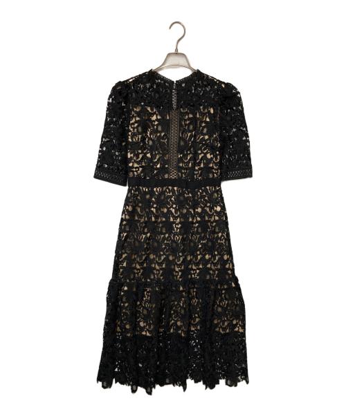 CELFORD（セルフォード）CELFORD (セルフォード) ケミカルレースワンピース ブラック サイズ:36の古着・服飾アイテム