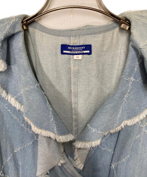 BURBERRY BLUE LABEL（バーバリー ブルー レーベル）BURBERRY BLUE LABEL (バーバリー ブルー レーベル) ノースリーブワンピース インディゴ サイズ:38の古着・服飾アイテム
