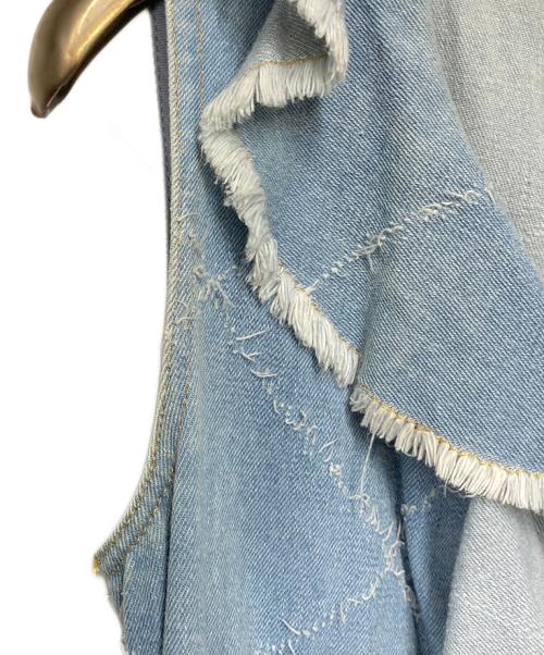 BURBERRY BLUE LABEL（バーバリー ブルー レーベル）BURBERRY BLUE LABEL (バーバリー ブルー レーベル) ノースリーブワンピース インディゴ サイズ:38の古着・服飾アイテム