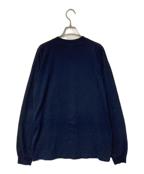 LQQK STUDIO（ルックスタジオ）LQQK STUDIO (ルックスタジオ) LONG SLEEVE BRICK LOGO ネイビー サイズ:Lの古着・服飾アイテム
