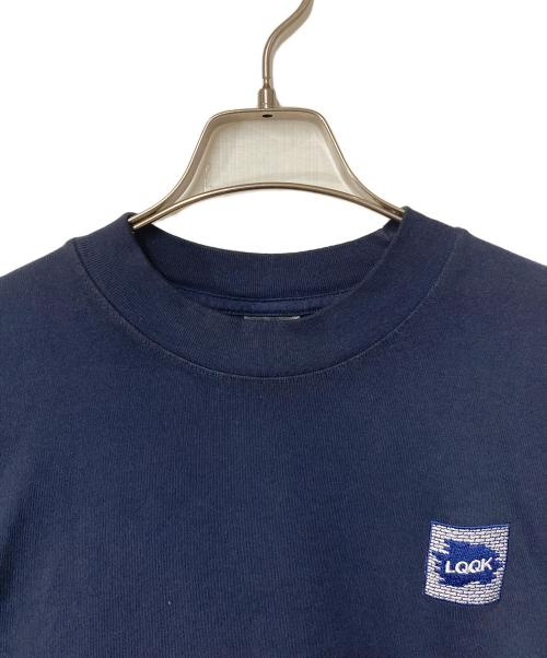 LQQK STUDIO（ルックスタジオ）LQQK STUDIO (ルックスタジオ) LONG SLEEVE BRICK LOGO ネイビー サイズ:Lの古着・服飾アイテム