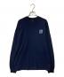 LQQK STUDIO（ルックスタジオ）の古着「LONG SLEEVE BRICK LOGO」｜ネイビー