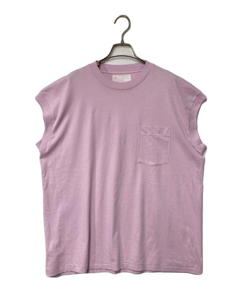 RE-PURPOSE（リパーパス）RE-PURPOSE (リパーパス) sleeveless pkt tee ピンク サイズ:Ｍの古着・服飾アイテム
