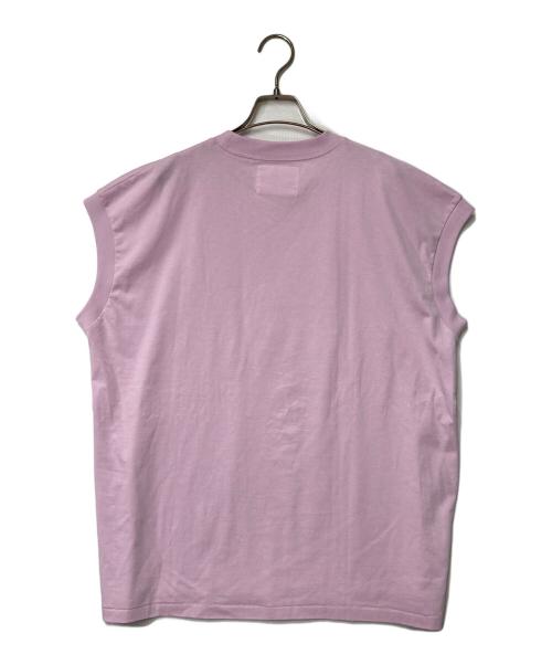 RE-PURPOSE（リパーパス）RE-PURPOSE (リパーパス) sleeveless pkt tee ピンク サイズ:Ｍの古着・服飾アイテム