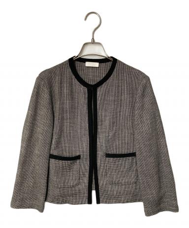 Ballsey ボールジィ カラミ ノーカラージャケット ホワイト 36 中古・古着通販】BALLSEY (ボールジィ) カラミ ノーカラージャケット