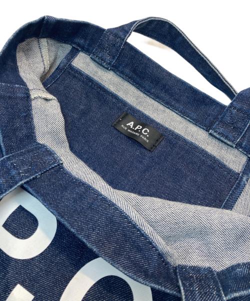 A.P.C.（アーペーセー）A.P.C. (アーペーセー) デニムトートバッグ インディゴの古着・服飾アイテム