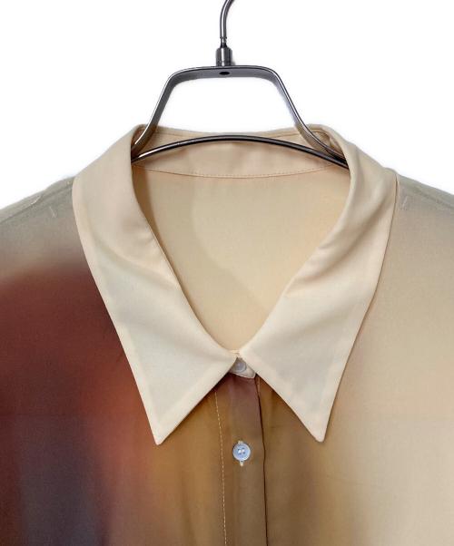 Knuth Marf（クヌースマーフ）Knuth Marf (クヌースマーフ) flower print sheer shirtchrome イエロー サイズ:Sの古着・服飾アイテム