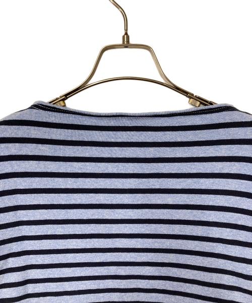 SAINT JAMES（セントジェームス）SAINT JAMES (セントジェームス) OUESSANT LOOSE カットソー ブルー×ネイビー サイズ:3の古着・服飾アイテム