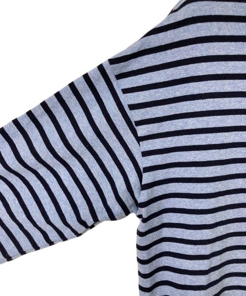 SAINT JAMES（セントジェームス）SAINT JAMES (セントジェームス) OUESSANT LOOSE カットソー ブルー×ネイビー サイズ:3の古着・服飾アイテム
