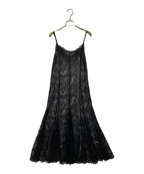 BABYLONE（バビロン）BABYLONE (バビロン) カナレットレースキャミワンピース ブラック サイズ:Freeの古着・服飾アイテム