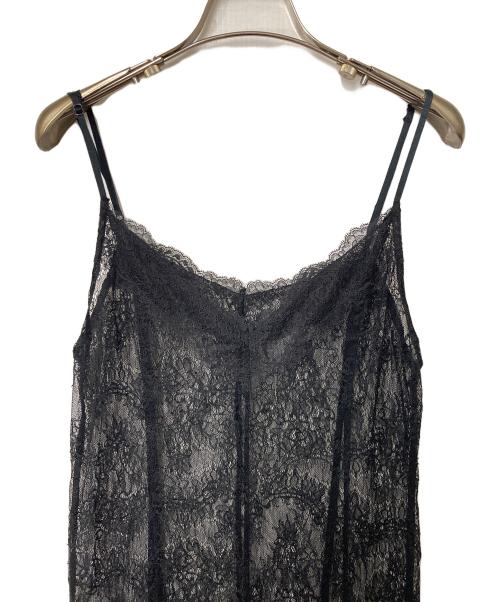 BABYLONE（バビロン）BABYLONE (バビロン) カナレットレースキャミワンピース ブラック サイズ:Freeの古着・服飾アイテム