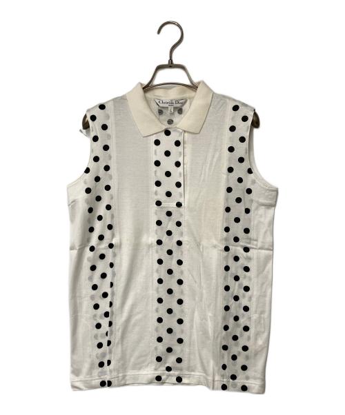 Christian Dior Sports（クリスチャン ディオールスポーツ）Christian Dior Sports (クリスチャン ディオールスポーツ) ポロシャツ ホワイト サイズ:Lの古着・服飾アイテム