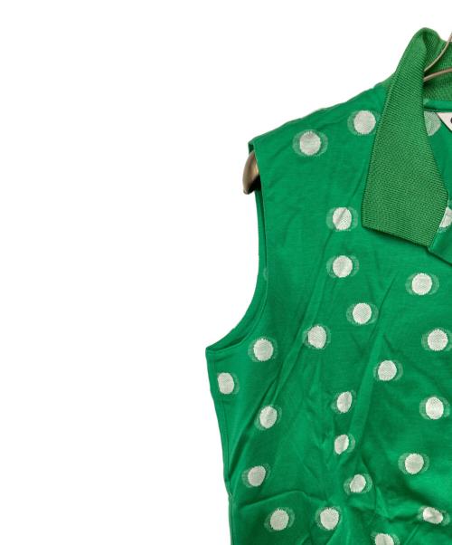 Christian Dior Sports（クリスチャン ディオールスポーツ）Christian Dior Sports (クリスチャン ディオールスポーツ) ノースリーブポロシャツ グリーン サイズ:Ｍの古着・服飾アイテム