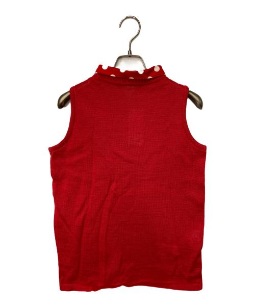 Christian Dior Sports（クリスチャン ディオールスポーツ）Christian Dior Sports (クリスチャン ディオールスポーツ) 2WAYノースリーブニット レッド サイズ:Ｍの古着・服飾アイテム