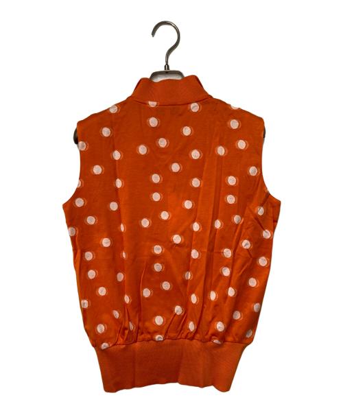 Christian Dior Sports（クリスチャン ディオールスポーツ）Christian Dior Sports (クリスチャン ディオールスポーツ) ノースリーブポロシャツ オレンジ サイズ:Ｍの古着・服飾アイテム