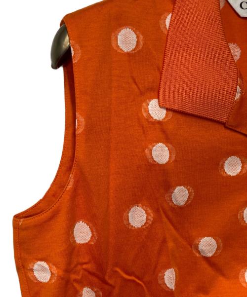 Christian Dior Sports（クリスチャン ディオールスポーツ）Christian Dior Sports (クリスチャン ディオールスポーツ) ノースリーブポロシャツ オレンジ サイズ:Ｍの古着・服飾アイテム