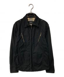 BURBERRY BLACK LABEL（バーバリーブラックレーベル）の古着「裏ノバチェック コットンジャケット」｜ブラック