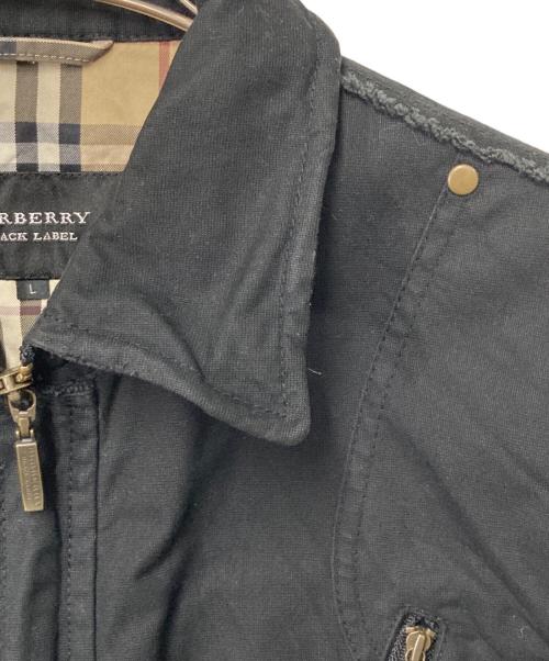 BURBERRY BLACK LABEL（バーバリーブラックレーベル）BURBERRY BLACK LABEL (バーバリーブラックレーベル) 裏ノバチェック コットンジャケット ブラック サイズ:Lの古着・服飾アイテム