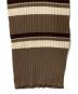 中古・古着 Her lip to (ハーリップトゥ) Cotton Striped Ribbed Knit Dress ブラウン サイズ:M：9000円
