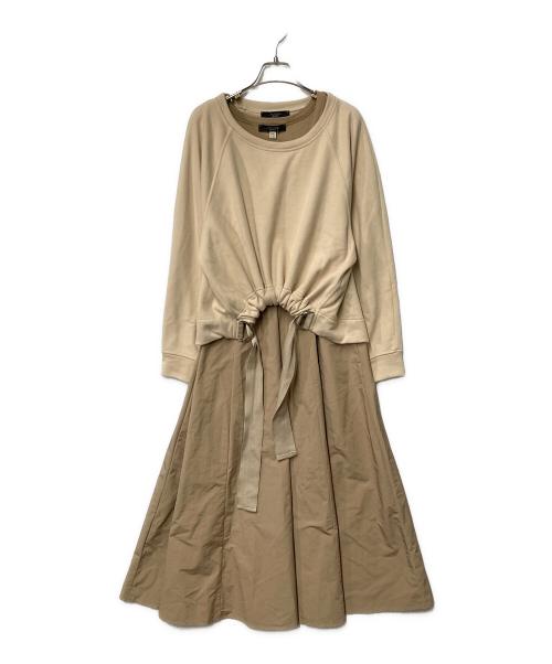 WEEKEND Max Mara（ウィークエンド マックスマーラ）WEEKEND Max Mara (ウィークエンド マックスマーラ) テクニカル ファブリック コットン ドレス ベージュ サイズ:Sの古着・服飾アイテム