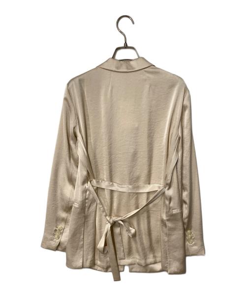 theory（セオリー）theory (セオリー) サテン テーラードジャケット ベージュ サイズ:2 未使用品の古着・服飾アイテム