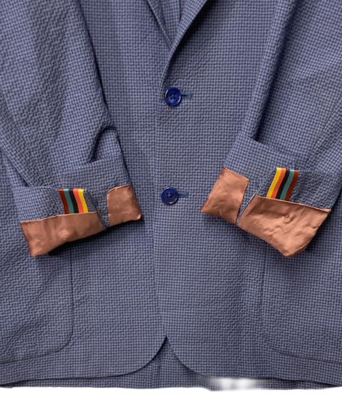 PAUL SMITH（ポールスミス）PAUL SMITH (ポールスミス) シアサッカージャケット セットアップ ブルー サイズ:Lの古着・服飾アイテム