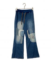 KAPITAL（キャピタル）の古着「IDG Fleece Flare Sweat Pants」｜インディゴ