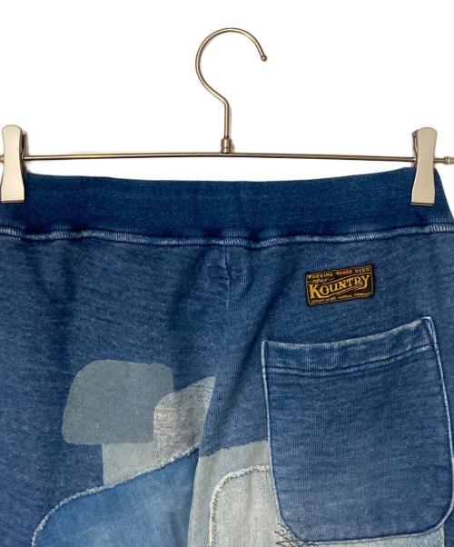 KAPITAL（キャピタル）KAPITAL (キャピタル) IDG Fleece Flare Sweat Pants インディゴ サイズ:Sの古着・服飾アイテム