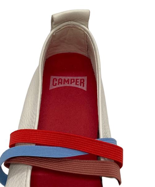 CAMPER（カンペール）CAMPER (カンペール) Twins ツインズ フラットシューズ ホワイト サイズ:36/23の古着・服飾アイテム
