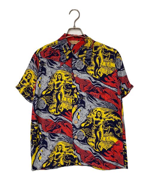 KAMEHAMEHA（カメハメハ）KAMEHAMEHA (カメハメハ) Sun Surf (サンサーフ) SUNSURF Aloha shirt レッド サイズ:Sの古着・服飾アイテム