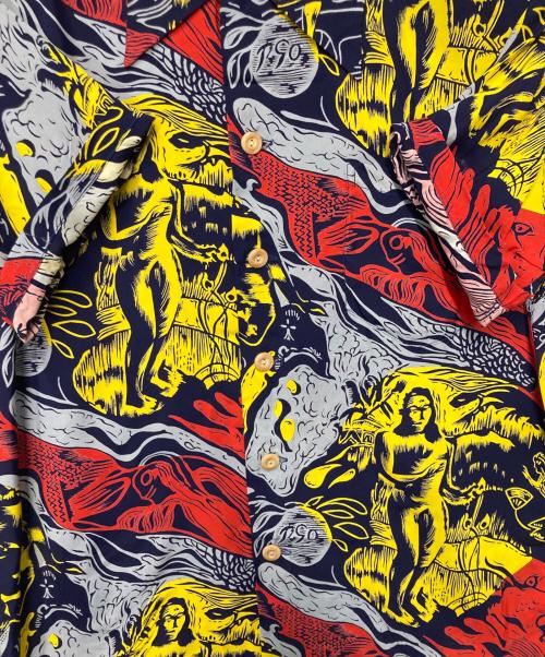 KAMEHAMEHA（カメハメハ）KAMEHAMEHA (カメハメハ) Sun Surf (サンサーフ) SUNSURF Aloha shirt レッド サイズ:Sの古着・服飾アイテム