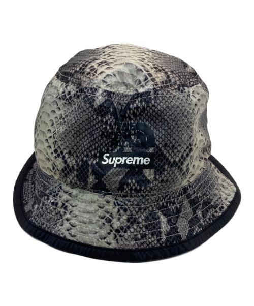 THE NORTH FACE（ザ ノース フェイス）THE NORTH FACE (ザ ノース フェイス) Supreme (シュプリーム) Snakeskin Packable Reversible Crusher ブラック×グレーの古着・服飾アイテム