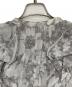 中古・古着 COCODEAL (ココディール) 線画フラワーフリルプリーツワンピース グレー サイズ:2：5000円