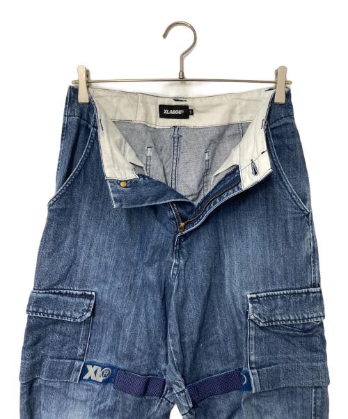 X-LARGE（エクストララージ）X-LARGE (エクストララージ) デニムカーゴパンツ インディゴ サイズ:30の古着・服飾アイテム