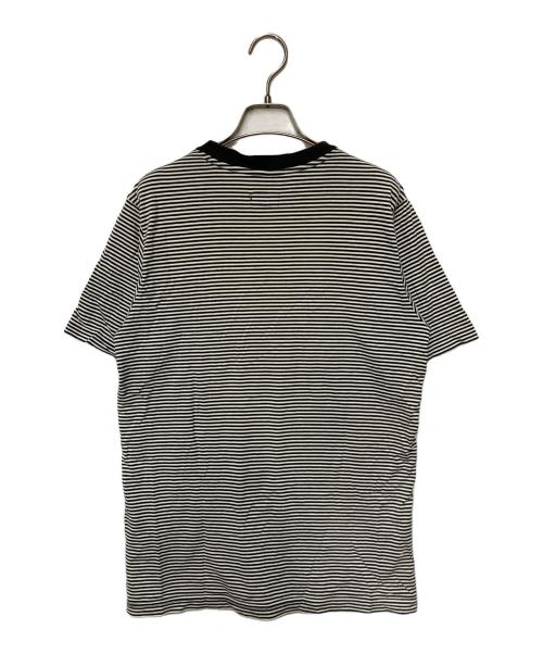 SUPREME（シュプリーム）SUPREME (シュプリーム) thin striped pocket tee ホワイト×グリーン サイズ:Sの古着・服飾アイテム