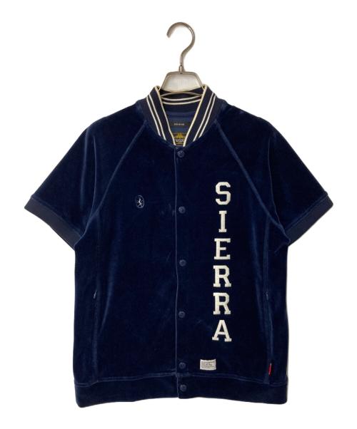 WTAPS（ダブルタップス）WTAPS (ダブルタップス) ベロア半袖シャツ ネイビー サイズ:Sの古着・服飾アイテム