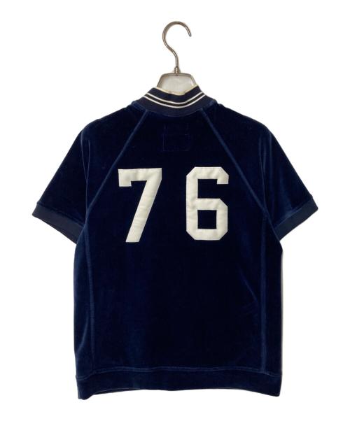 WTAPS（ダブルタップス）WTAPS (ダブルタップス) ベロア半袖シャツ ネイビー サイズ:Sの古着・服飾アイテム