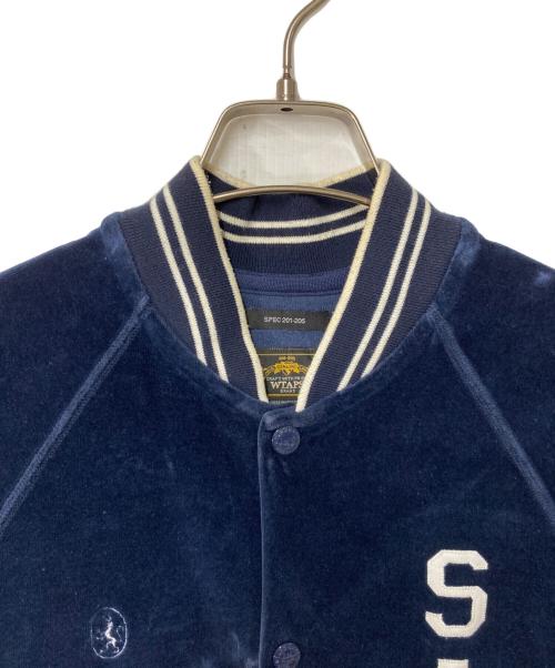 WTAPS（ダブルタップス）WTAPS (ダブルタップス) ベロア半袖シャツ ネイビー サイズ:Sの古着・服飾アイテム