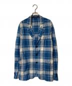 POLO RALPH LAURENポロ・ラルフローレン）の古着「チェックシャツジャケット」｜ブルー